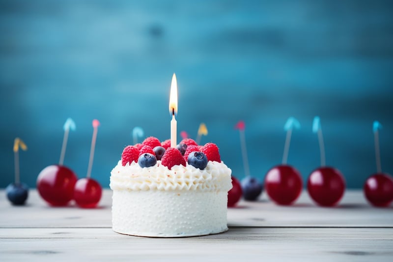 Hand-painted cake